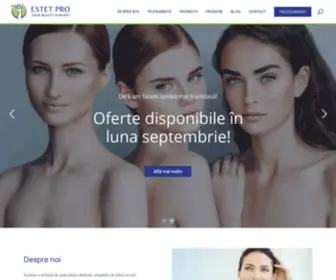 Estetpro.ro(Centre premium de estetică facială) Screenshot