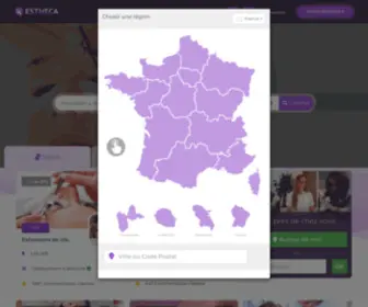 Estheca.com(Esthétique) Screenshot