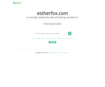 Estherfox.com(Esther fox) Screenshot