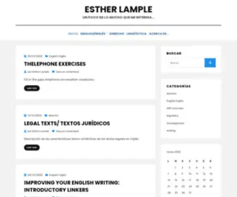 Estherlample.es(Esther Lample) Screenshot