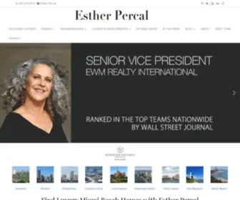 Estherpercal.com(Miami Beach Real Estate) Screenshot