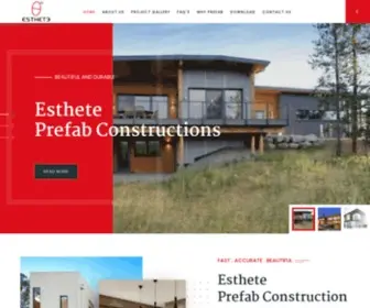 Estheteprefab.com(Prefabricated Construction) Screenshot