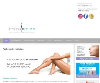 Esthetics.co.za(Pain Free Laser Hair Removal Cape Town) Screenshot