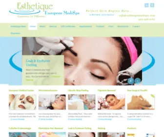 Esthetiquemedispa.com(Perfect Skin Begins Here) Screenshot