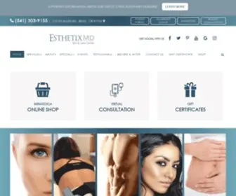 Esthetixmd.com(Medical Spa Bend) Screenshot