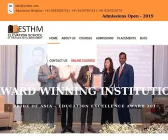 ESTHM.com(Best Hotel & Tourism Management Institute in Chandigarh Tricity) Screenshot