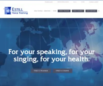 Estillvoice.com(Voice Training for Speakers & Singers) Screenshot