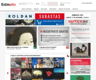 Estimarte.com(Mercado de arte) Screenshot