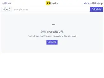 Estimator.dev(The modern JavaScript savings calculator) Screenshot