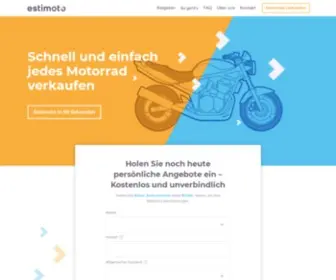 Estimoto.de(Motorrad verkaufen mit Estimoto®) Screenshot