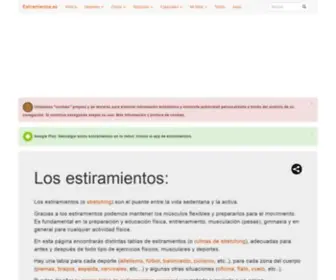 Estiramientos.es(Tablas de estiramientos (stretching)) Screenshot