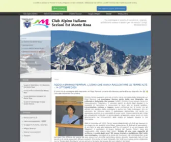 Estmonterosa.it(Club Alpino Italiano Sezioni Est Monte Rosa) Screenshot