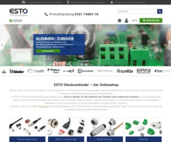 Esto-Stecker.de(Steckverbinder) Screenshot