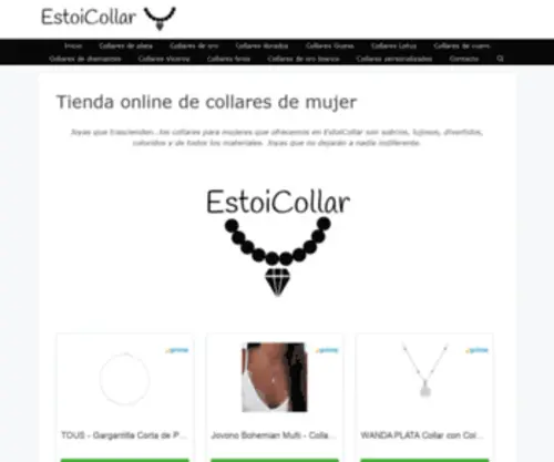 Estoicollar.com(Tienda online de collares de mujer) Screenshot