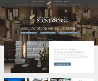 Estoneworks.com(Stone Veneer Products & Installation) Screenshot