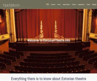 Estoniantheatre.info(Estonian Theatre) Screenshot
