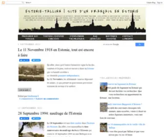 Estonie-Tallinn.com(Site d'un Français en Estonie) Screenshot