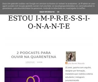 Estouimpressionante.com.br(ESTOU i) Screenshot