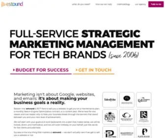 Estound.com(Full-service managed marketing for tech brands) Screenshot