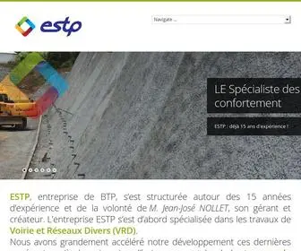 ESTP-BTP.com(Travaux de confortement Forage Terrassement Protection en béton anti) Screenshot