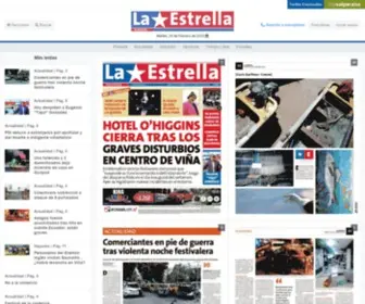 Estrellavalpo.cl(La Estrella de Valparaíso) Screenshot