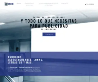 Estructurasydisenospublicitarios.com(Carteleras espectaculares en Chihuahua) Screenshot