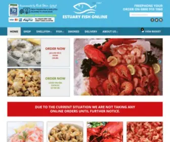 Estuaryfish.com(Online Fishmongers) Screenshot