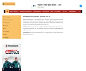 Estudiar.edu.pe(Portal Educativo Peruano) Screenshot