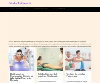 Estudiarfisioterapia.net(Estudiar Fisioterapia Online A Distancia) Screenshot
