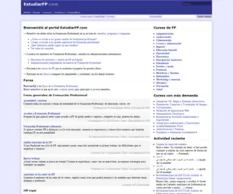 Estudiarfp.com(Portal dedicado a la Formación Profesional) Screenshot