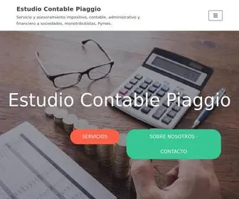 Estudiocontablepiaggio.com(Estudio Contable Piaggio) Screenshot