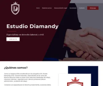 Estudiodiamandy.com.ar(Sabemos de abogacia) Screenshot