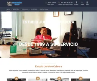 Estudiojuridicocabrera.com(ESTUDIO JURÍDICO CABRERA) Screenshot