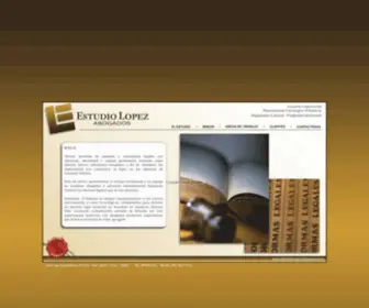 Estudiolopezabogados.com(ESTUDIO LOPEZ) Screenshot