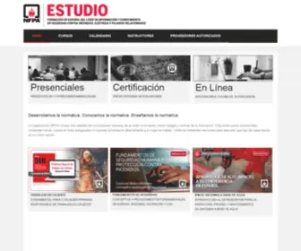 Estudionfpa.org(Soluciones NFPA para Países de América Latina (Spanish) Screenshot