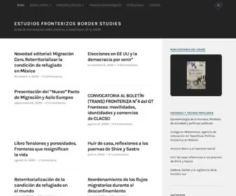 Estudiosfronterizos.org(Estudios Fronterizos Border Studies) Screenshot