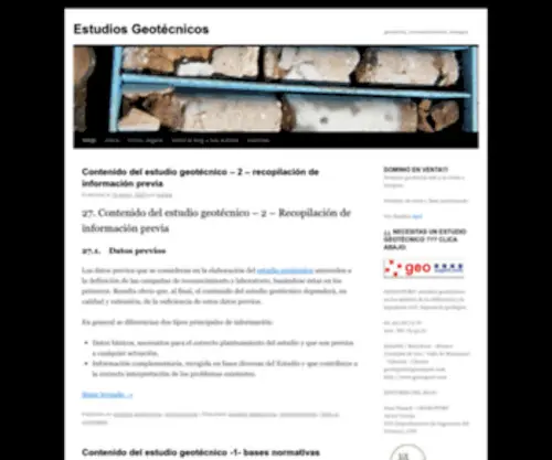 Estudiosgeotecnicos.info(Estudiosgeotecnicos info) Screenshot