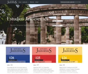 Estudiosjaliscienses.com(Revista trimestral de El Colegio de Jalisco) Screenshot