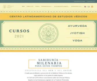 Estudiosvedicosclevevd.org(Centro Latinoamericano de Estudios Védicos de la Escuela Valores Divinos) Screenshot