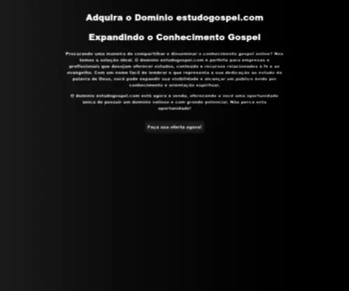 Estudogospel.com(Domínio à venda) Screenshot