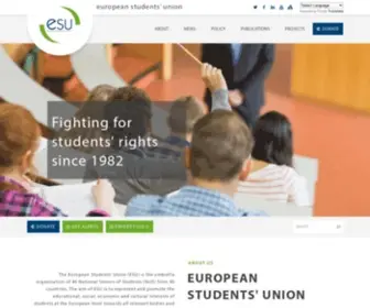 Esu-Online.org(European Students' Union) Screenshot