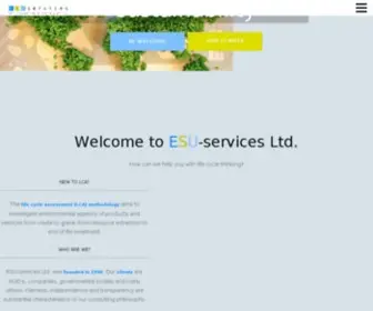 Esu-Services.ch(Life cycle thinking) Screenshot