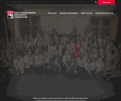 Esufoundation.org(East Stroudsburg University Foundation) Screenshot