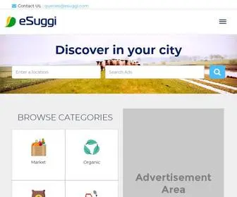 Esuggi.com(Classified Agriculture) Screenshot