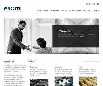 Esum.com(IT Recruitment Consultancy) Screenshot