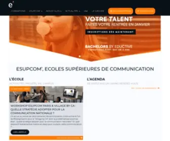Esupcom.com(Ecole de Communication) Screenshot