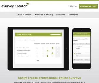 Esurveycreator.com(Free Online Survey & Poll Creator) Screenshot