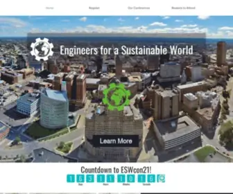 Eswcon.com(Engineers for a Sustainable World Annual Conference) Screenshot