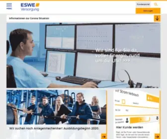 Eswe-Versorgung.de(ESWE Versorgungs AG) Screenshot