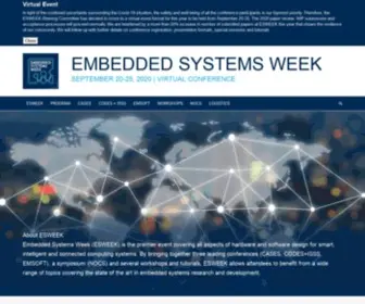 Esweek.org(Embedded Systems Week) Screenshot